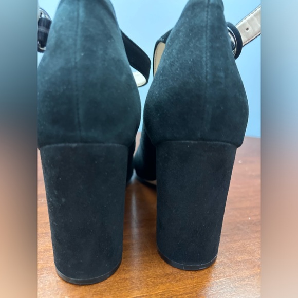 Marc Fisher black suede leather ankle strap pump. size 10M - Picture 6 of 14